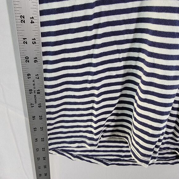 Mark D. Sikes White & Purple Striped 100% Cotton Shirt Short Sleeves Size S - Picture 7 of 8